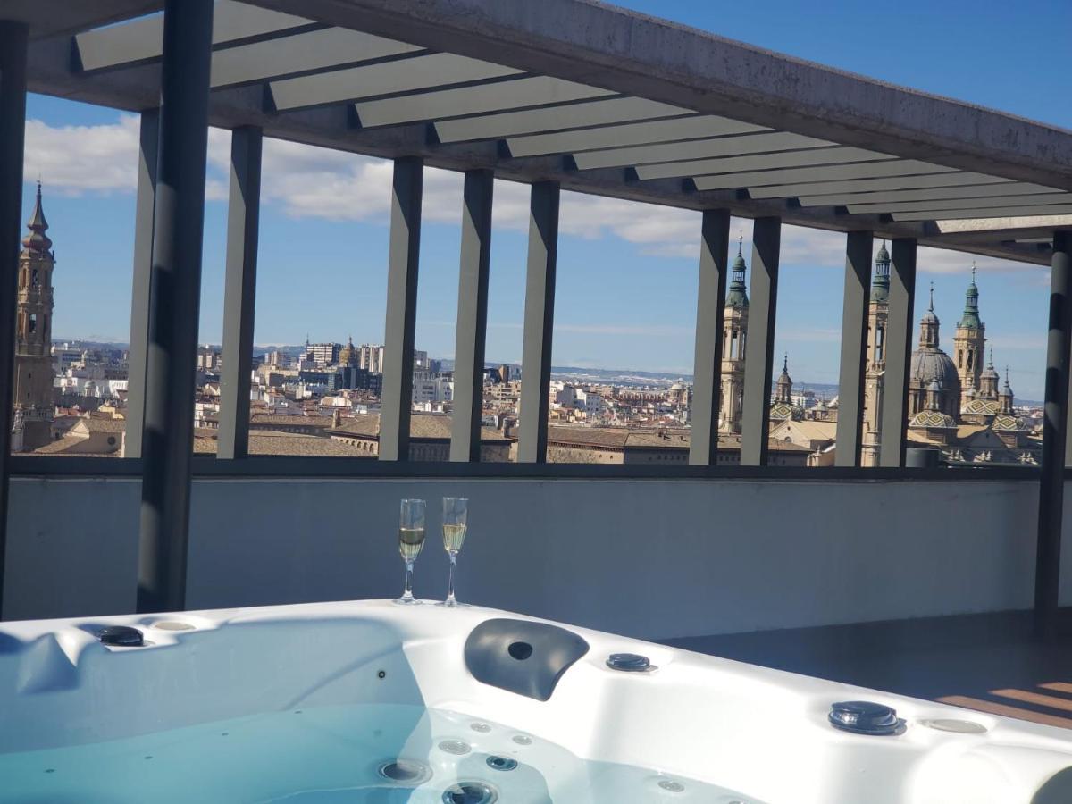 Atico Mejores Vistas Al Pilar Jacuzzi Y Garaje Сарагоса Екстер'єр фото